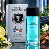 NEVER SURRENDER – Eau de Toilette Homme boisé et musc blanc 75 ml